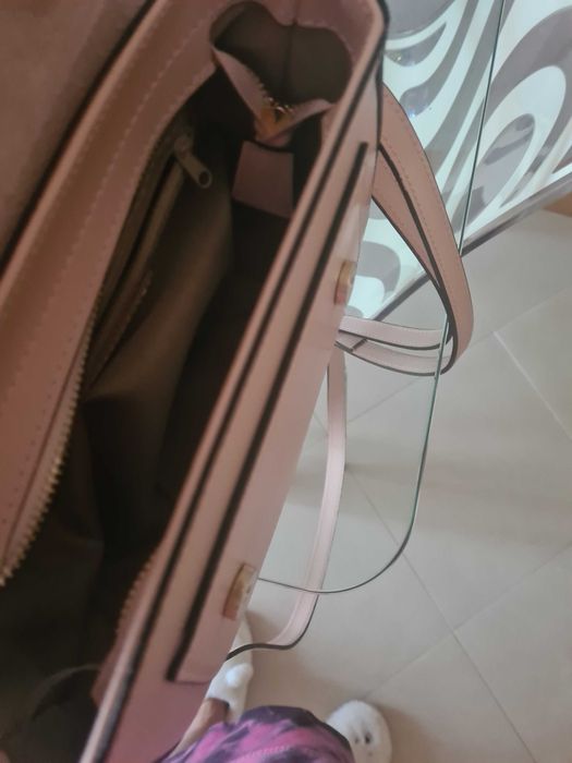 Естествена кожа италианска чанта