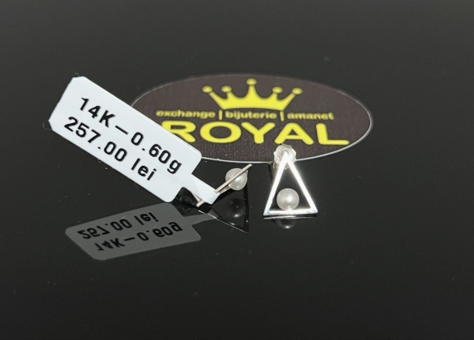 Bijuteria Royal CB : Cercei aur 14k  0,60 gr