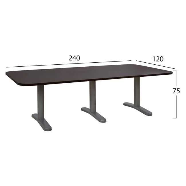Конферентна маса HM2047, меламинов плот в 3 цвята, 240х120х75см.