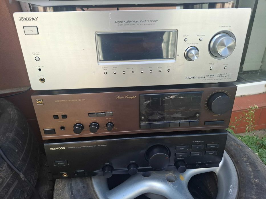 statie amplificator stereo receiver 5x100w sony technics denon optic