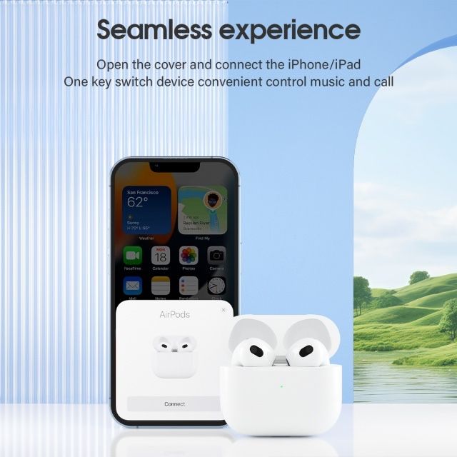 Безжични блутут слушалки със зареждащ кейс за мобилни устройства