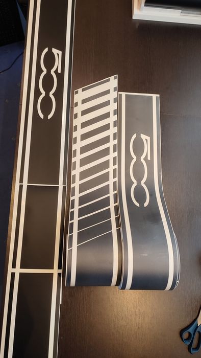 Set autocolant linii sport Fiat 500