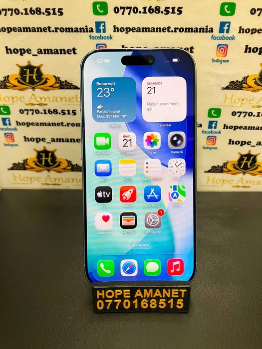 Hope Amanet P3 Iphone 17 / 256 gb / 100% baterie