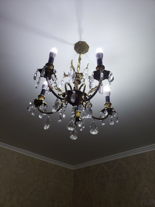 Люстра бронза. Чехословакия