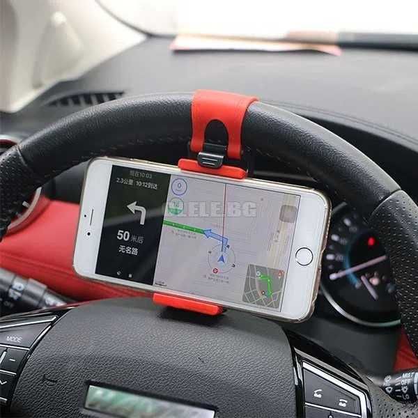 Стойка за кола с вакуум, за огледало, за волан за смартфон и навигация