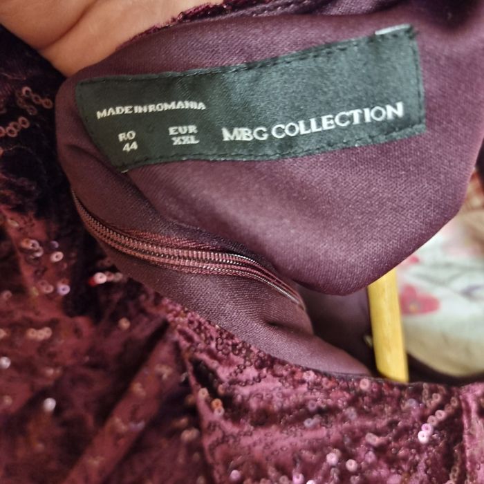 Rochie ocazie din catifea cu paiete