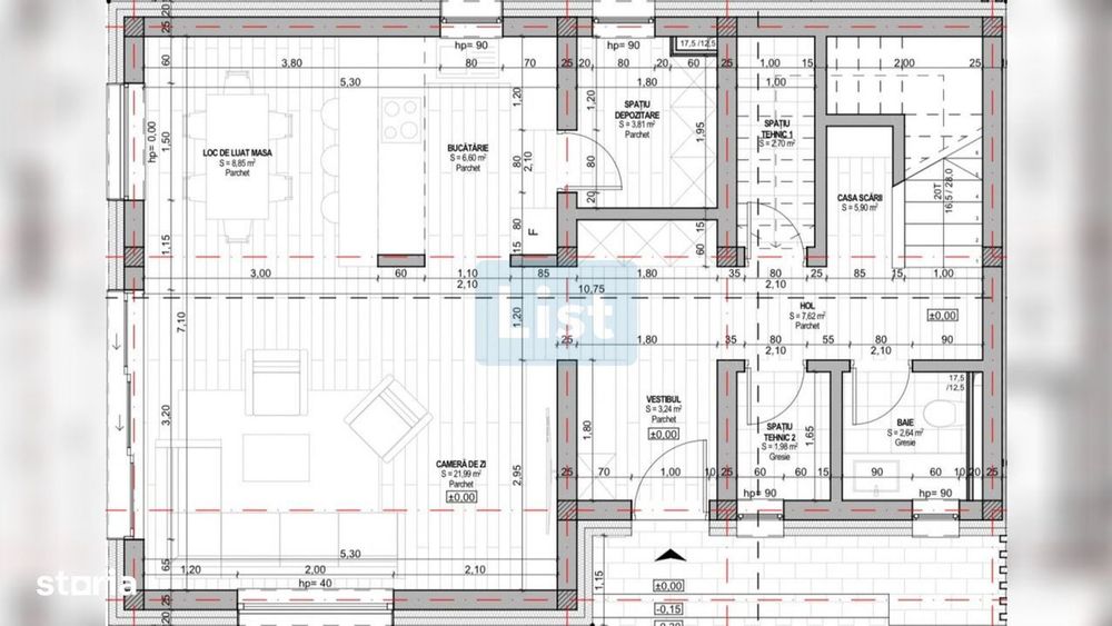 0% Comision – Duplex de vanzare, 126 mp, 280 mp teren, strada Câmpului