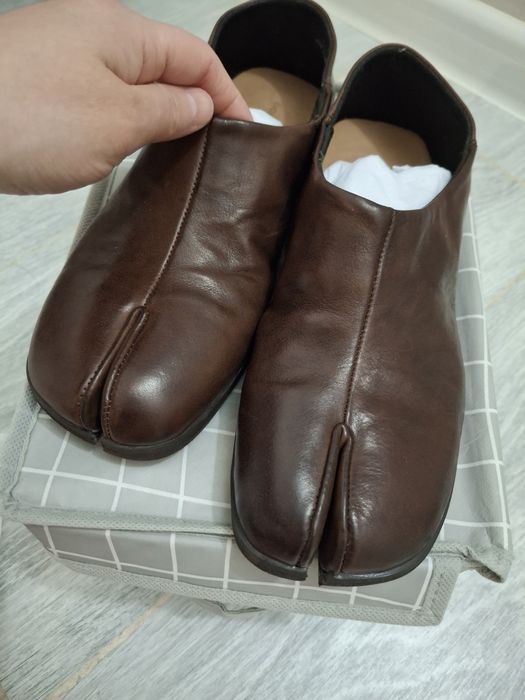 Балетки таби из нат.кожи