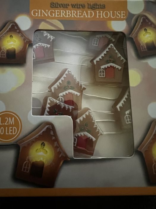 LED лампички на батерии, 2 м, 20 бр