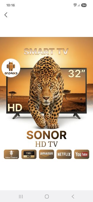 Телевизор Sonor 32SNR100S HD Android TV