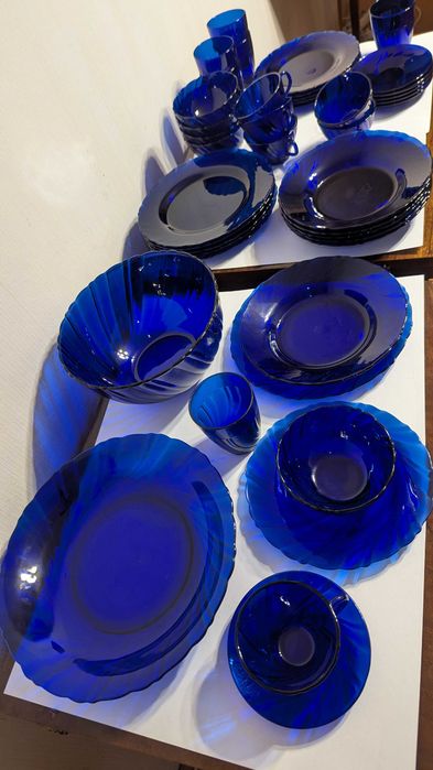 Сервиз стекло Франция 43 предмета