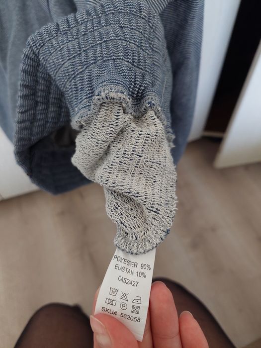 Set dama trening gri hanorac cu fermoar si pantaloni marimea M