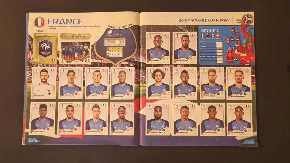 Album complet Panini World Cup 2018, varianta 682 de stickere