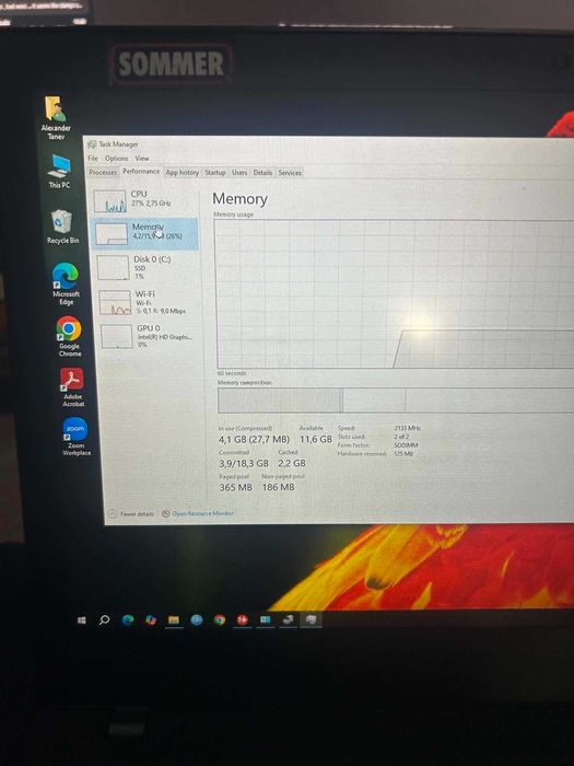 Лаптоп Lenovo Thinkpad T470