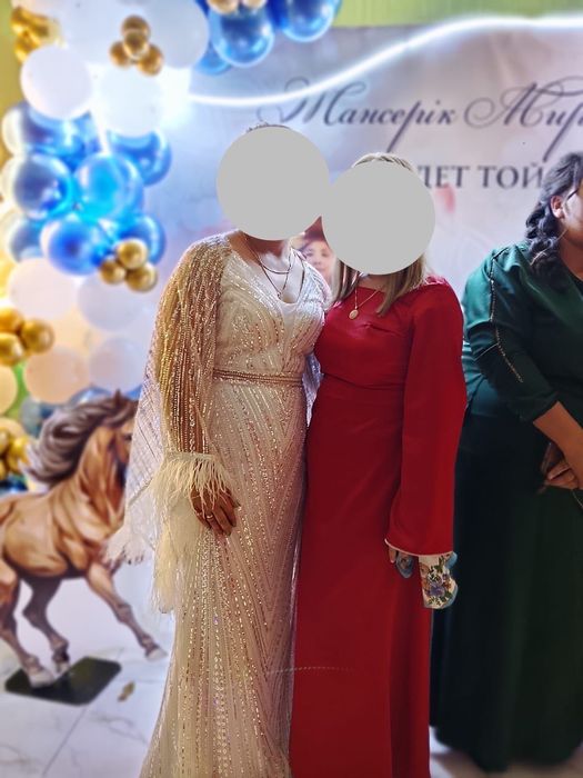 вечернее белое платье / ақ көйлек