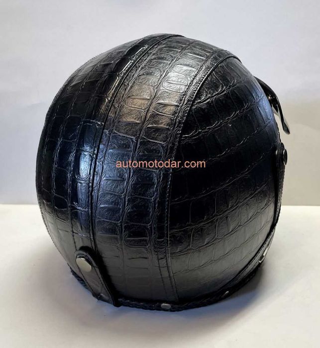 Отворена кожена каска
за мотор скутер мотопед