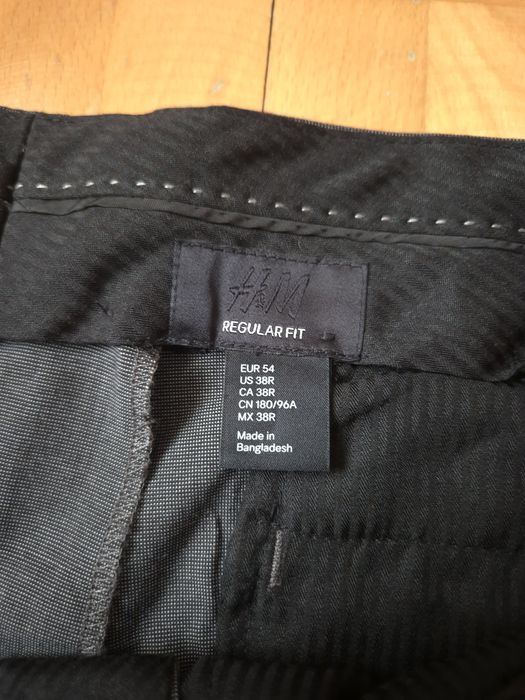Pantaloni eleganți H&M Regular Fit, Gri, Bărbați - 54 (38R)