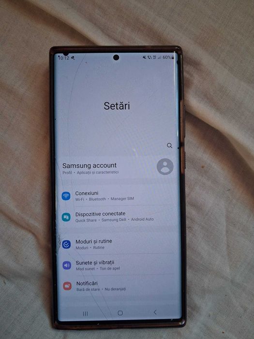 Samsung note 20 ultra fisurat