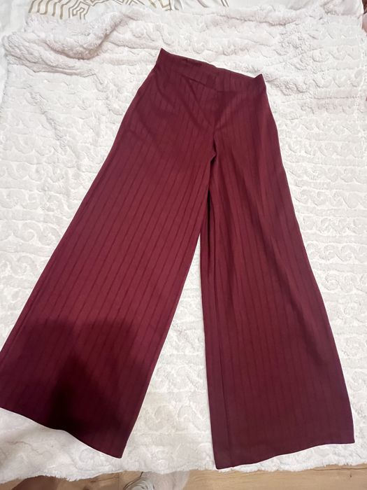 Pantaloni evezati- Burgundy