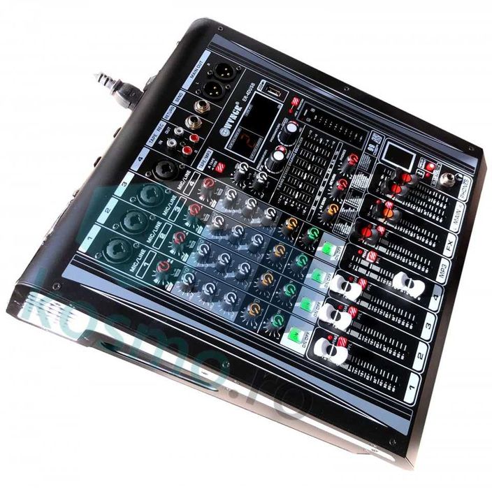 Mixer audio activ amplificat 2 x 450W RMS, 99 Efecte, Bluetooth, USB