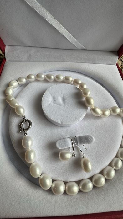 Натуральное жемчужное ожерелье