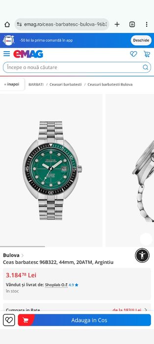 Bulova oceanographer diver