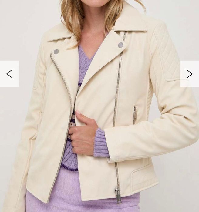 Кожено зимно яке Guess XS