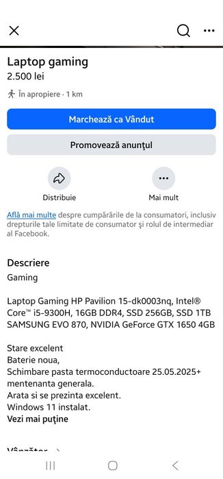 Laptop HP Gaming