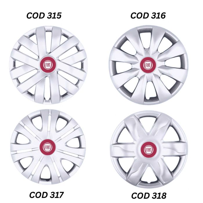 Capace roti R15 Fiat diverse modele, pentru jante de tabla