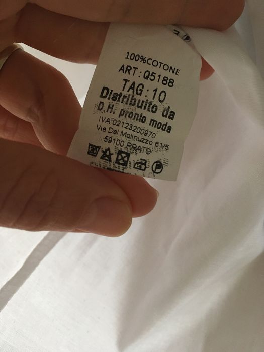 Camasa alba fetite 8-10ani