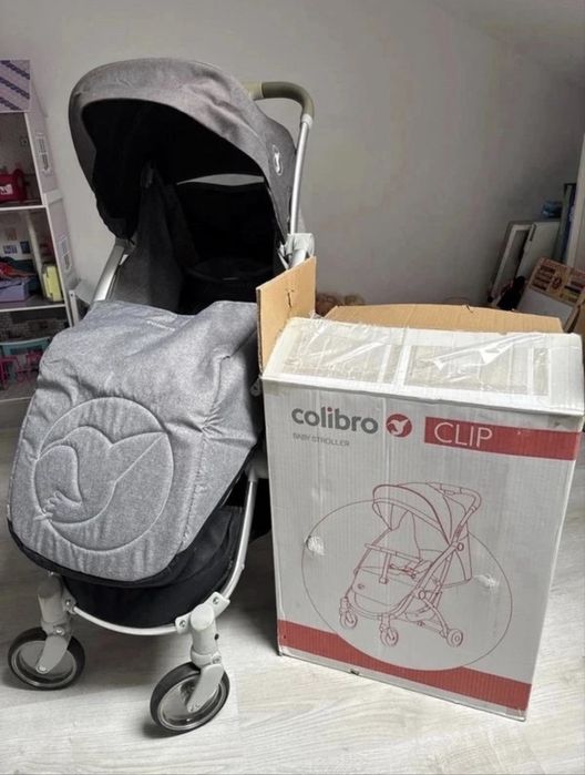 Carucior sport pliabil cu o singura mana Colibro CLIP, Onyx