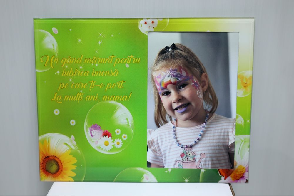 Rama foto din sticla personalizata - cadou special PASTE