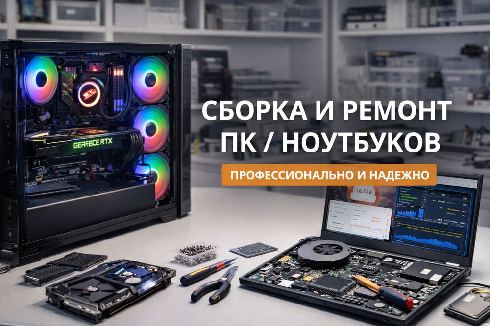 Компьютерная помощь, установка Windows, сборка и ремонт ПК
