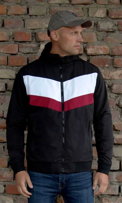 PG WEAR Двулицево яке „Хамелеон“ червено/бяло