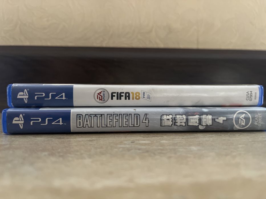диски для Playstation Battlefield 4 и Fifa 18 возможен обмен