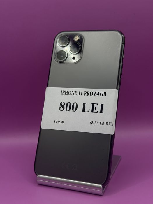 Iphone 11 Pro 64GB Fisurat •Matei Amanet Margeanului•8445