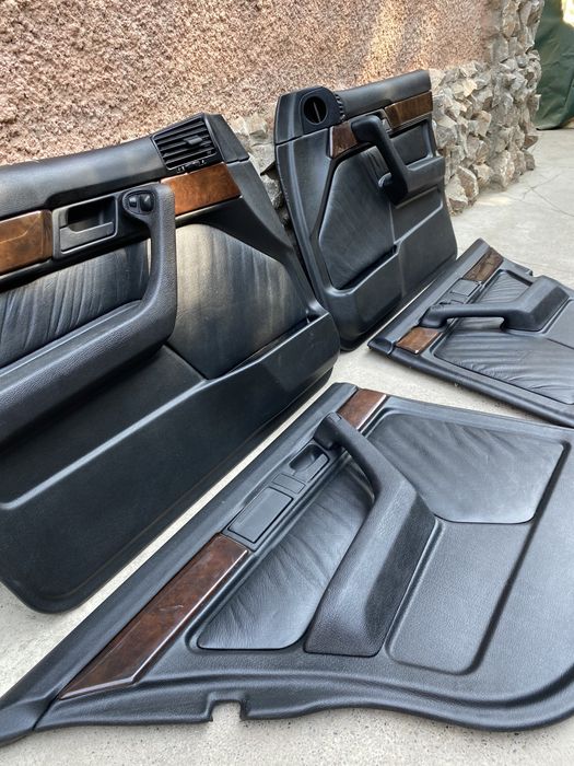Обшивки жатая кожа на BMW e34
