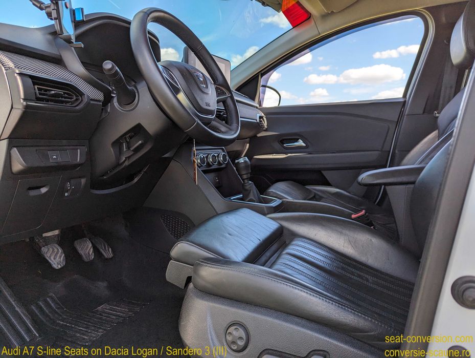 Sistem adaptare scaune de Audi A7 4G8/4K8 pe Logan Sandero 3 III 2020+