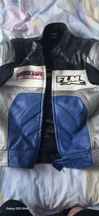 Geacă piele motocicletă FLM  mărimea 52