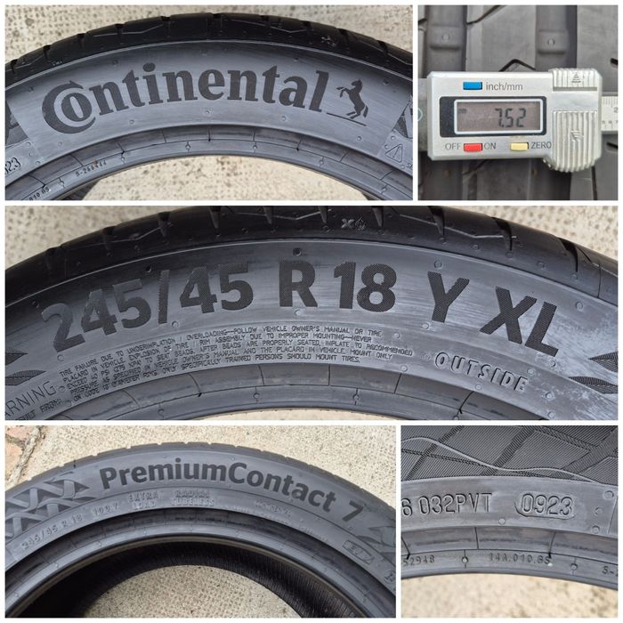 O bucată 245/45 R18 vară - una Pirelli Continental Michelin