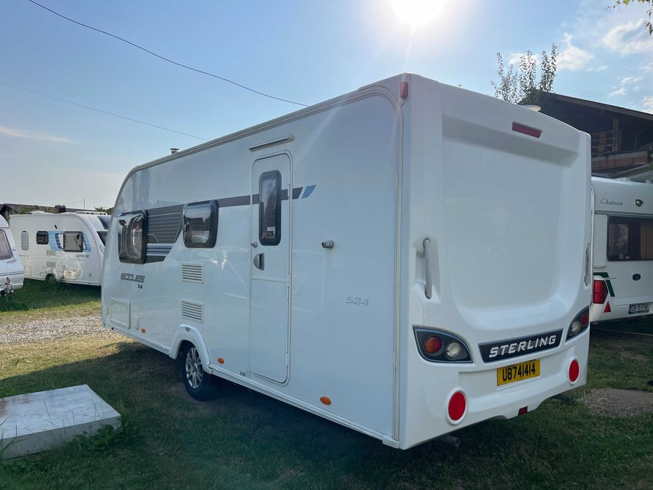 Rulota Swift Eccles Lux 2012 Neinmatriculata 5 locuri Alko ATC, Baie mare spate Cabina dus plastic Off camping Acumulator
