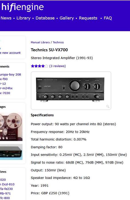 TECHNICS SU-VX700 amplificator Hi-Fi class AA