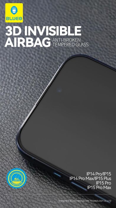 Blueo 3d invisible airbag tempered glass - стъклено защитно покритие з