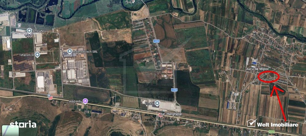 Teren intravilan – Jucu de Mijloc – ideal casa / investitie