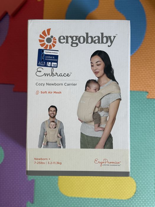 Ергономична раница Ergobaby Embrace Soft Air Mesh, Cream