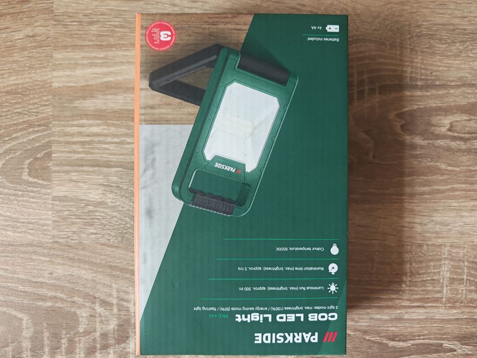 Lampa Proiector Lanterna de lucru Parkside cu Led Cob 500 Lumeni Nouă