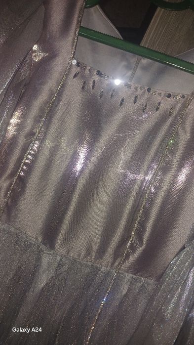 Vecherniy ko'ylak qo'l ishi bezaklari matreali arganza 2xil