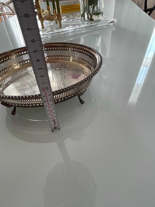 cos menaj pt fructe BROGGI Milano din argint anii 1850 lucrat manual