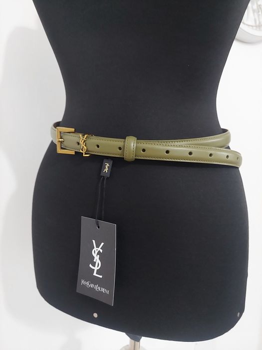 Curea din piele de vițel YSL, full box!