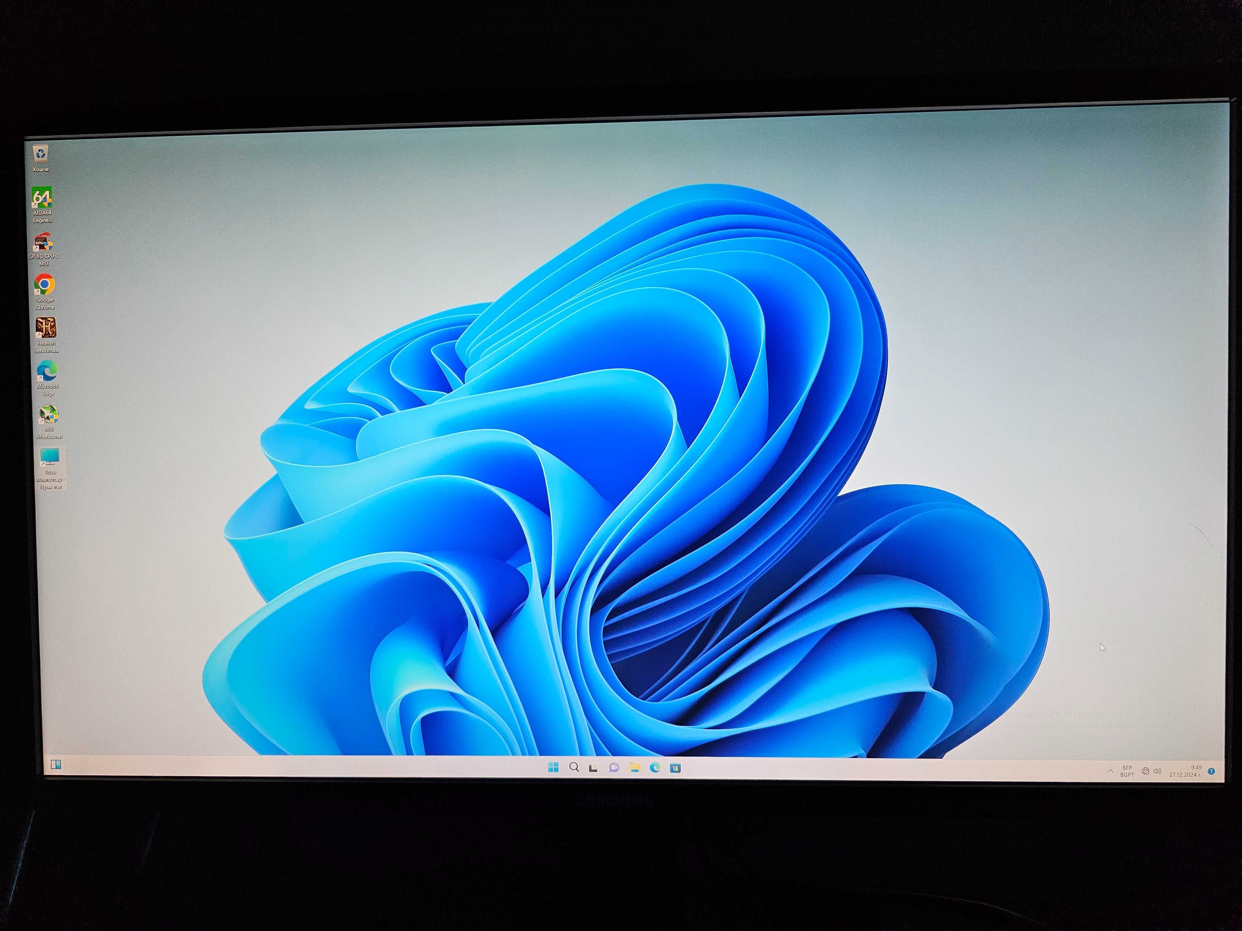 Samsung 28" UHD 3840x2160 4k Самсунг монитор за настолен компютър гр ...